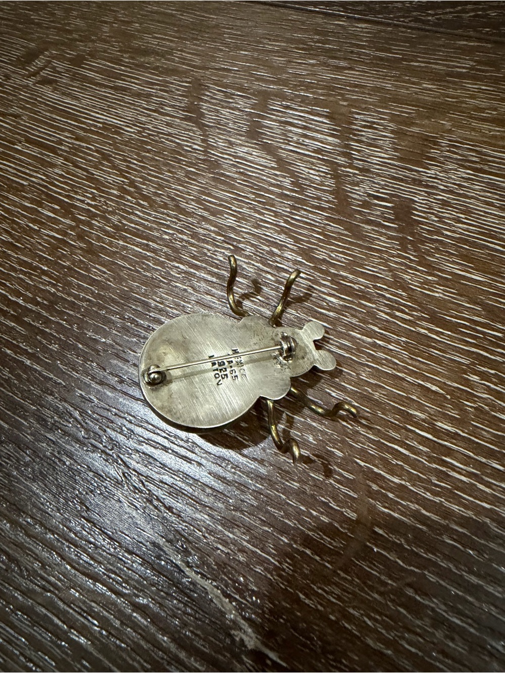 Vintage taxco Mexico 925 sterling silver spider brooch two tone - Picture 4 of 7